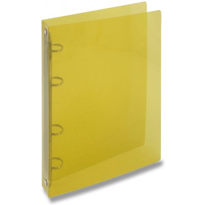 Karton P+P 4 kroužkový pořadač Transparent A4 2 cm žlutý – Zboží Živě