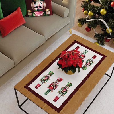 VODĚODOLNÝ BĚHOUN 50x100 cm Louskáček na ořechy VÁNOČNÍ – Zboží Dáma