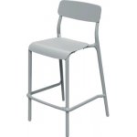 Zahradní barová židle Ferne plastová šedá 98,5 x 54,5 x 37 cm FRIK5510-423U – Hledejceny.cz