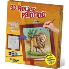 MIRAGE HOBBY Kreativní sada 3D malování Relief Painting: Lev