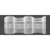 Záclonovka MAGAM Záclonová řasící páska, stuha 10.100.200.3, pravidelné vlnky se zadním řasením, řasení 1:2, transparentní, šířka 10cm (v metráži)