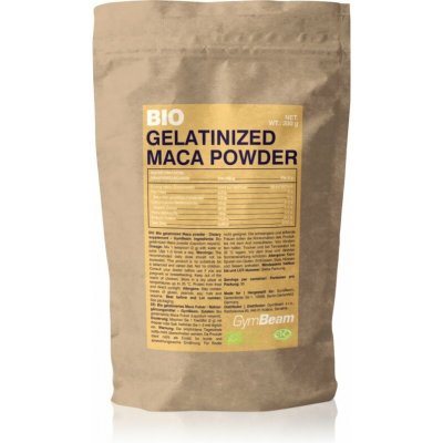GymBeam Gelatinized Maca Powder BIO maca prášek v BIO kvalitě 200 g – Hledejceny.cz