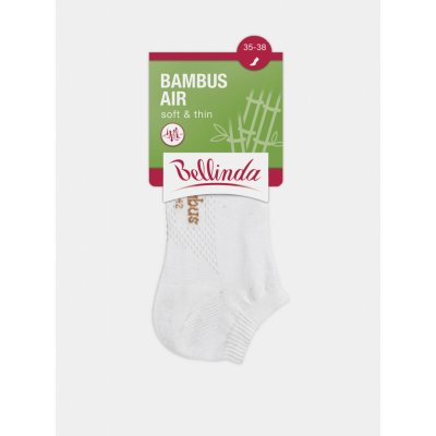 Bellinda kotníkové ponožky BAMBUS AIR LADIES IN SHOE socks bílá – Zboží Mobilmania