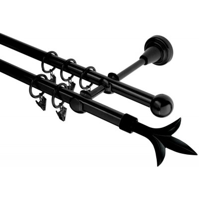 HEBR Garnýž Lilie černá dvojitá 160 cm – Sleviste.cz