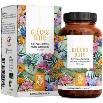 Naturtreu Posel štěstí 5-HTP z griffonie + šafrán, meduňka a vitamín B6 90 kapslí – Hledejceny.cz
