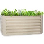 Blumfeldt Blum High Grow Straight vyvýšený záhon 120 x 60 x 60 cm 432 l ocel (GDMB4-HighGrow120-BE) – HobbyKompas.cz