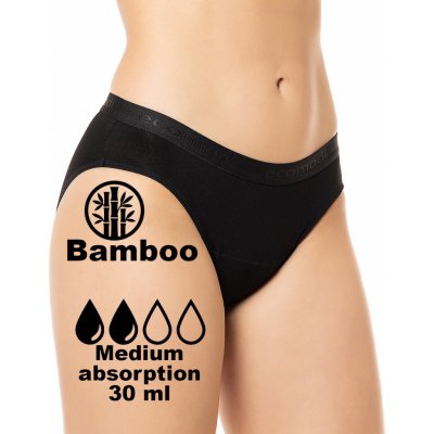 Ecomodi Menstruační kalhotky PREMIUM klasické absorpce střední do 30 ml – Zboží Dáma