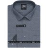 Pánská Košile AMJ pánská košile dlouhý rukáv regular fit VDR1346 vzorovaná šedá