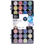 Mont Marte vodové barvy Metallic č.0086, 37ks + štětec – Zboží Dáma Mont Marte vodové barvy Metallic č.0086, 37ks + štětec – Zboží Dáma