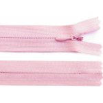 Spirálový zip skrytý No 3 délka 18 cm, malé, 133 růžová světlá – Hledejceny.cz