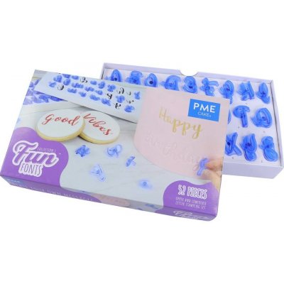 Vytlačovací abeceda Alphabet Fun Fonts 52ks PME – Sleviste.cz