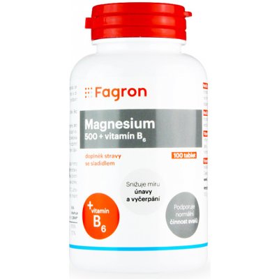 Fagron Magnesium 500 + vit.B6 100 tablet – Zboží Mobilmania