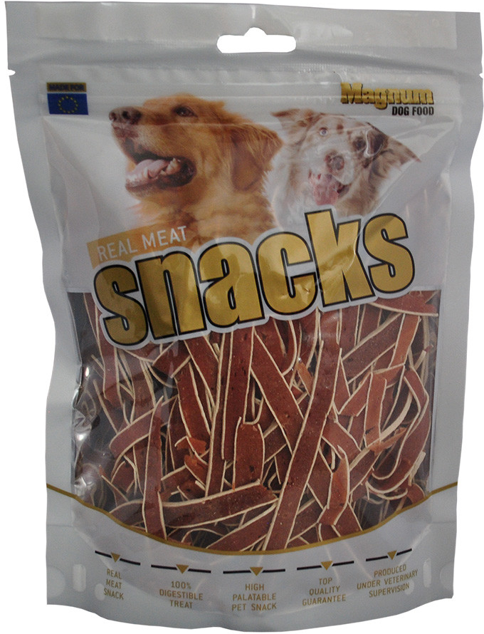 magnum dog food real meat snacks