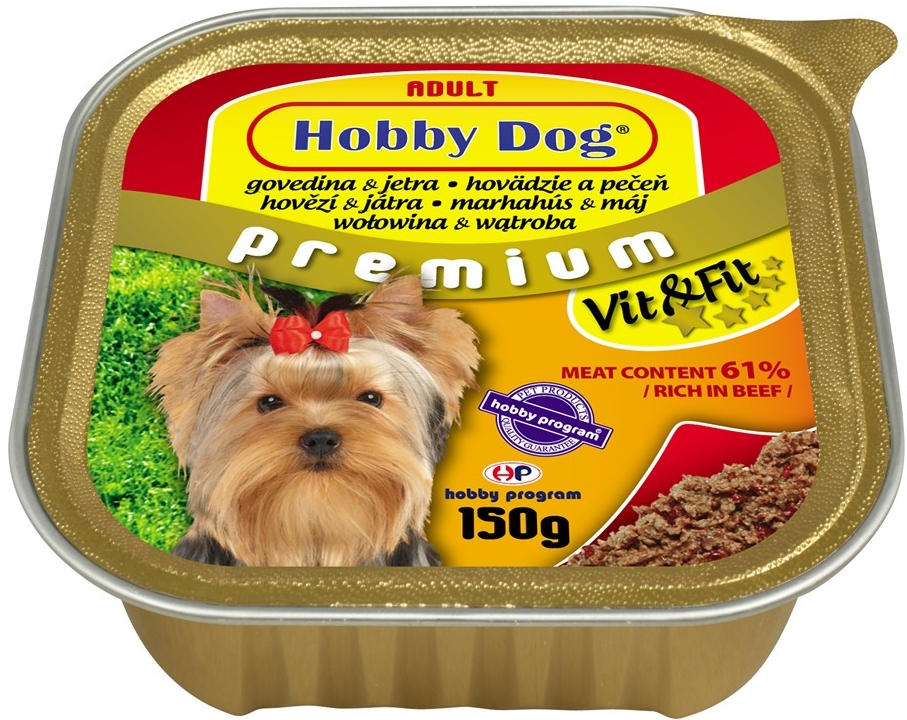 Hobby Premium Adult Dog hovězí a játra 150 g