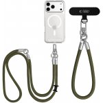 Tech-Protect C10S Rope Crossbody šňůrka na telefon s poutkem na zápěstí - BLACK/TITANIUM – Hledejceny.cz