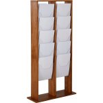 A-Z Reklama CZ Dřevěný stojací oboustranný zásobník na A4 letáky 4x5 boxů – Zboží Dáma