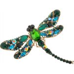 Gaira brož Vážka 3052 zelená – Zboží Dáma