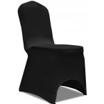 Strečové potahy na židle, 100 ks, černá – Zboží Dáma