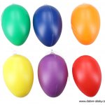Vajíčko dekorační plastové barevné na zavěšení 6 cm, 6ks – Zboží Mobilmania