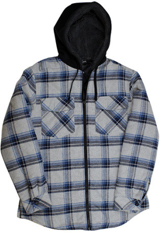 Burnside BU8620 Grey Blue Checked