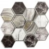 Impol Trade 3D PVC TPO2810 30 x 30 cm, šedé hexagony 1ks