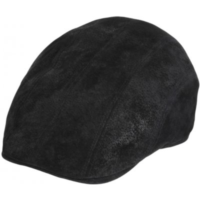 Fiebig Headwear since 1903 kožená bekovka s podšívkou černá – Sleviste.cz
