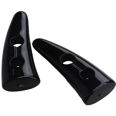 Pro Háčkování Knoflík roh 41 x 16 mm, černý – Zboží Dáma
