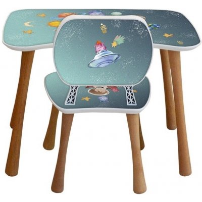 Home Elements stolek s židličkou Vesmír