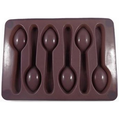 TORO Forma silikonová na led/čokoládu,tvar lžička,šedo-hnědá – Hledejceny.cz