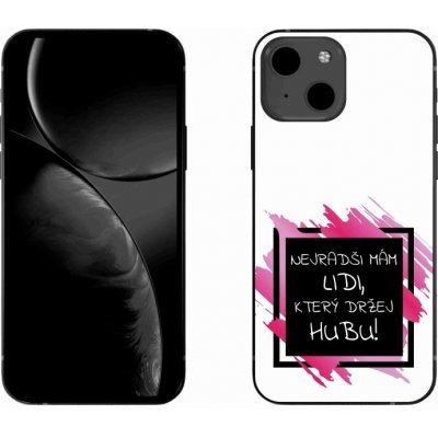 mmCase na iPhone 13 6.1 - vtipný text 7 černobílé pozadí – Zboží Mobilmania
