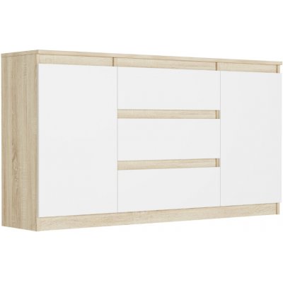 Framire Komoda se zásuvkami a skříňkami Sonoma Mix 140 x 40 x 76 cm Modern R140S3 – Hledejceny.cz