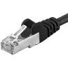 síťový kabel Premiumcord sp6asftp070C Patch, CAT6a S-FTP, RJ45-RJ45, AWG 26/7, 7m, černý