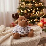 Home Styling Collection Plyšový sob ve svetru, 20 cm hnědá – Hledejceny.cz
