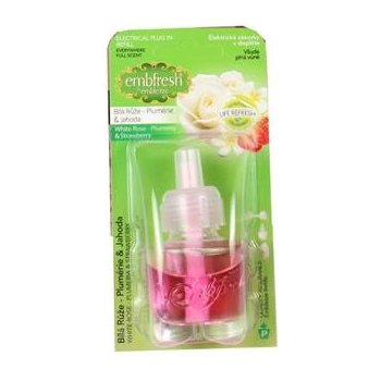 Embfresh electric Bílá růže Plumérie & Jahoda náplň 19 ml