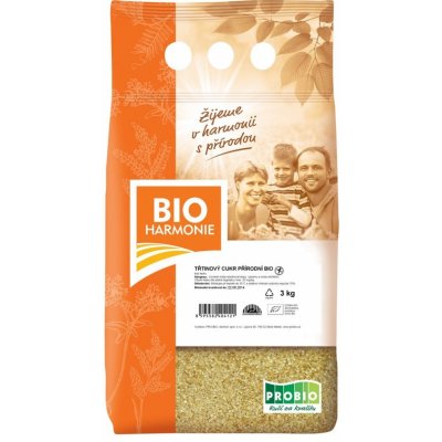 Bioharmonie Cukr třtinový přírodní Bio 3 kg – Zboží Dáma