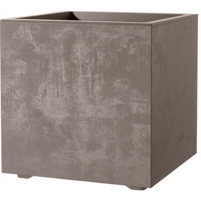 Deroma Květináč Millennium hranatý sandstone 25 x 25 x 25 cm – Sleviste.cz