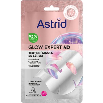 Astrid Glow Expert 4D textilní pleťová maska 1 ks – Sleviste.cz