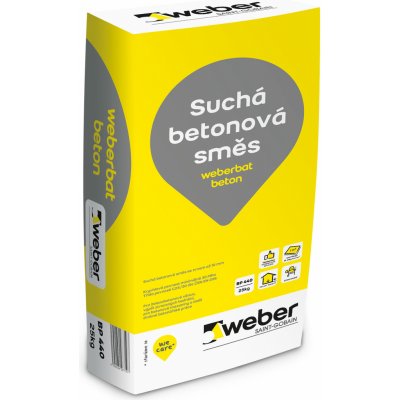 Weber.bat Beton - suchá betonová směs - 25 kg balení 25 kg (ks) – HobbyKompas.cz