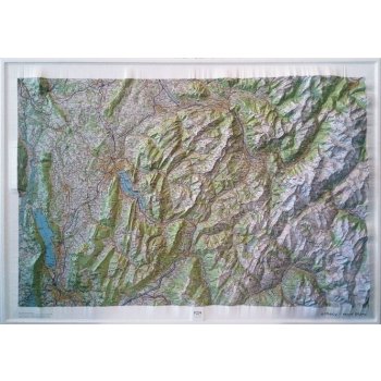 IGN Annecy Mont Blanc - plastická mapa 113 x 83 cm