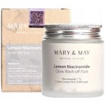 MÁRY & MAY Rozjasňující pleťová maska Lemon Niacinamide Glow Wash off Pack 125 g – Zboží Dáma