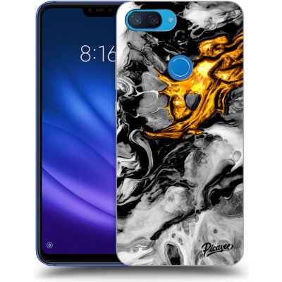 Pouzdro Picasee silikonové Xiaomi Mi 8 Lite - Black Gold 2 čiré – Zbozi.Blesk.cz