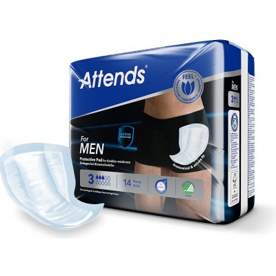 Abena Vložky absorpční Attends For Men 3 14 ks – Zboží Mobilmania