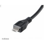 Akasa AK-CBUB25-15BK USB OTG - mikro USB na USB , 15cm – Sleviste.cz
