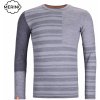 Pánské sportovní tričko Ortovox pánské merino triko 185 Rock'N'Wool Long Sleeve grey blend