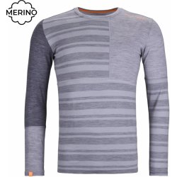 Ortovox pánské merino triko 185 Rock'N'Wool Long Sleeve grey blend