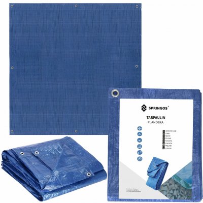 SPRINGOS krycí plachta s oky 2 x 2 m 60g PE, modrá SPRINGOS PROTECT GA2124-XG – Zboží Dáma