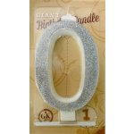 Dortisimo Svíčka velká stříbrná číslo 0 – Sleviste.cz