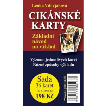 Cikánské karty - Základní návod na výklad + sada 36 karet - Lenka Vdovjaková