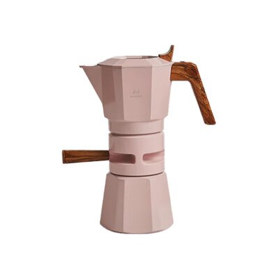 Muvna Thermo-Control Dual Valve Moka Pot 4 šálky moka konvice s kontrolou teploty - růžová – Zboží Dáma