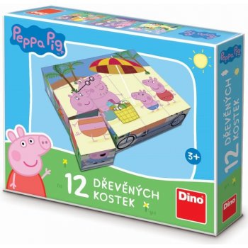 Dino Peppa Pig 12 licenční kostky